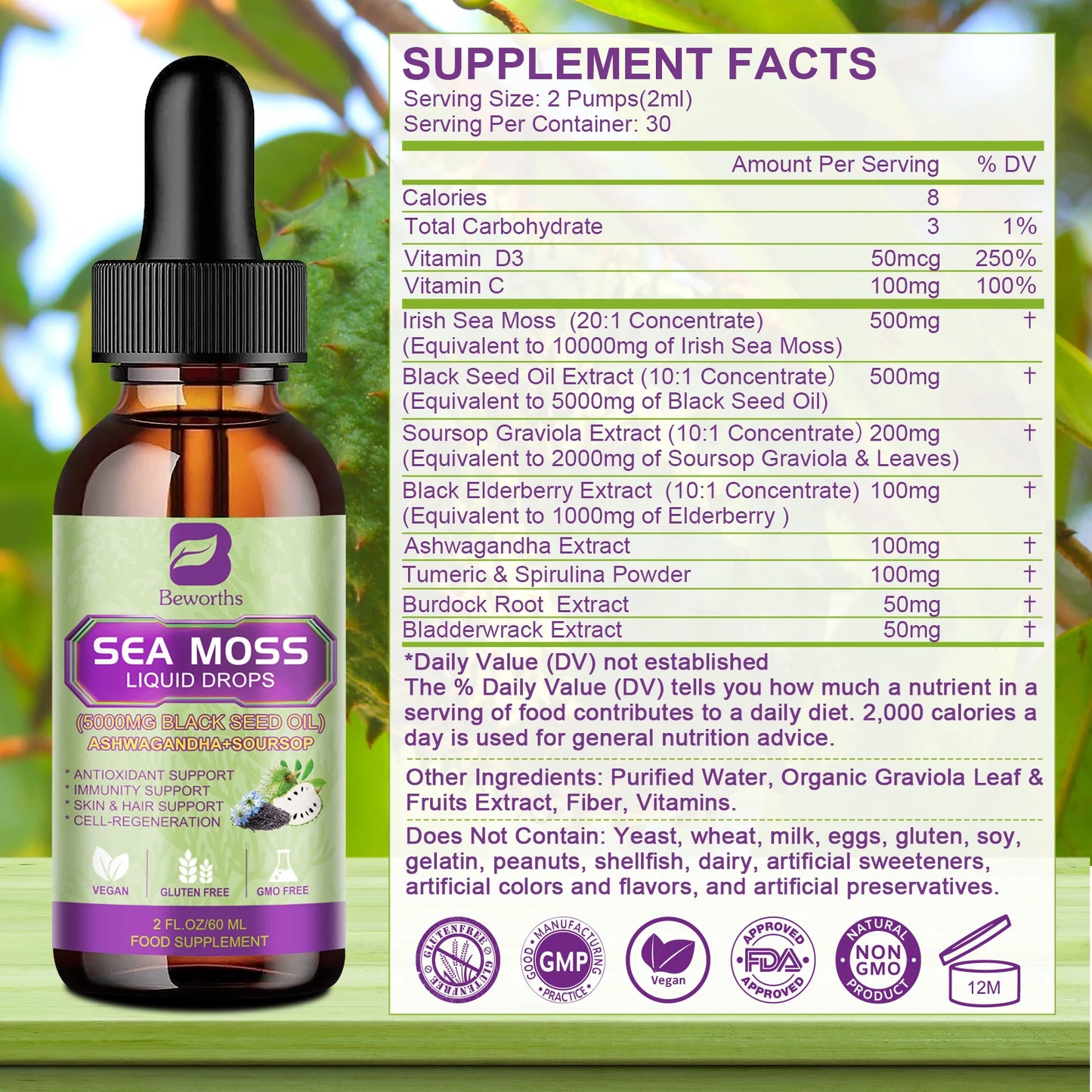 BEWORTHS Sea MOSS& Soursop