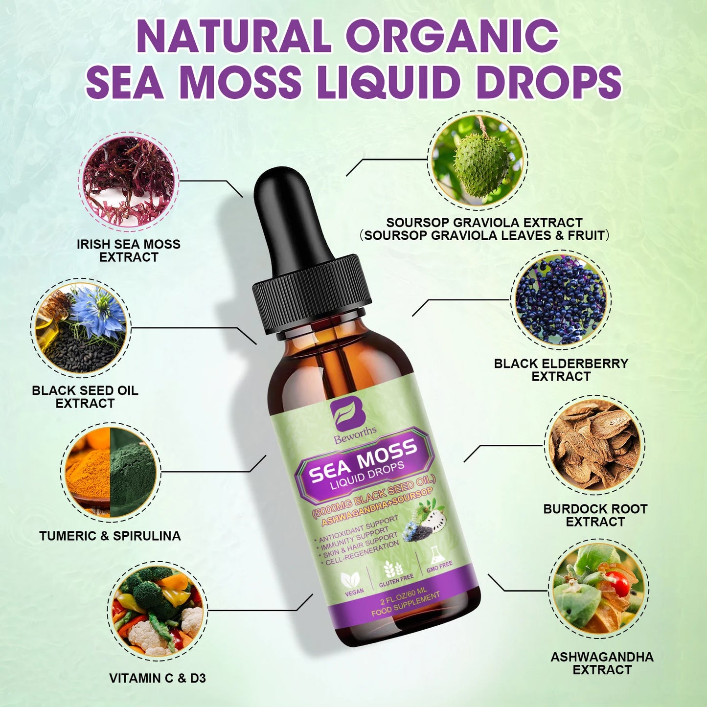 BEWORTHS Sea MOSS& Soursop