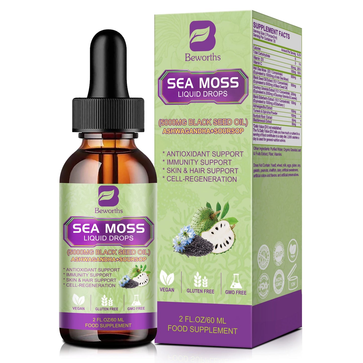 BEWORTHS Sea MOSS& Soursop