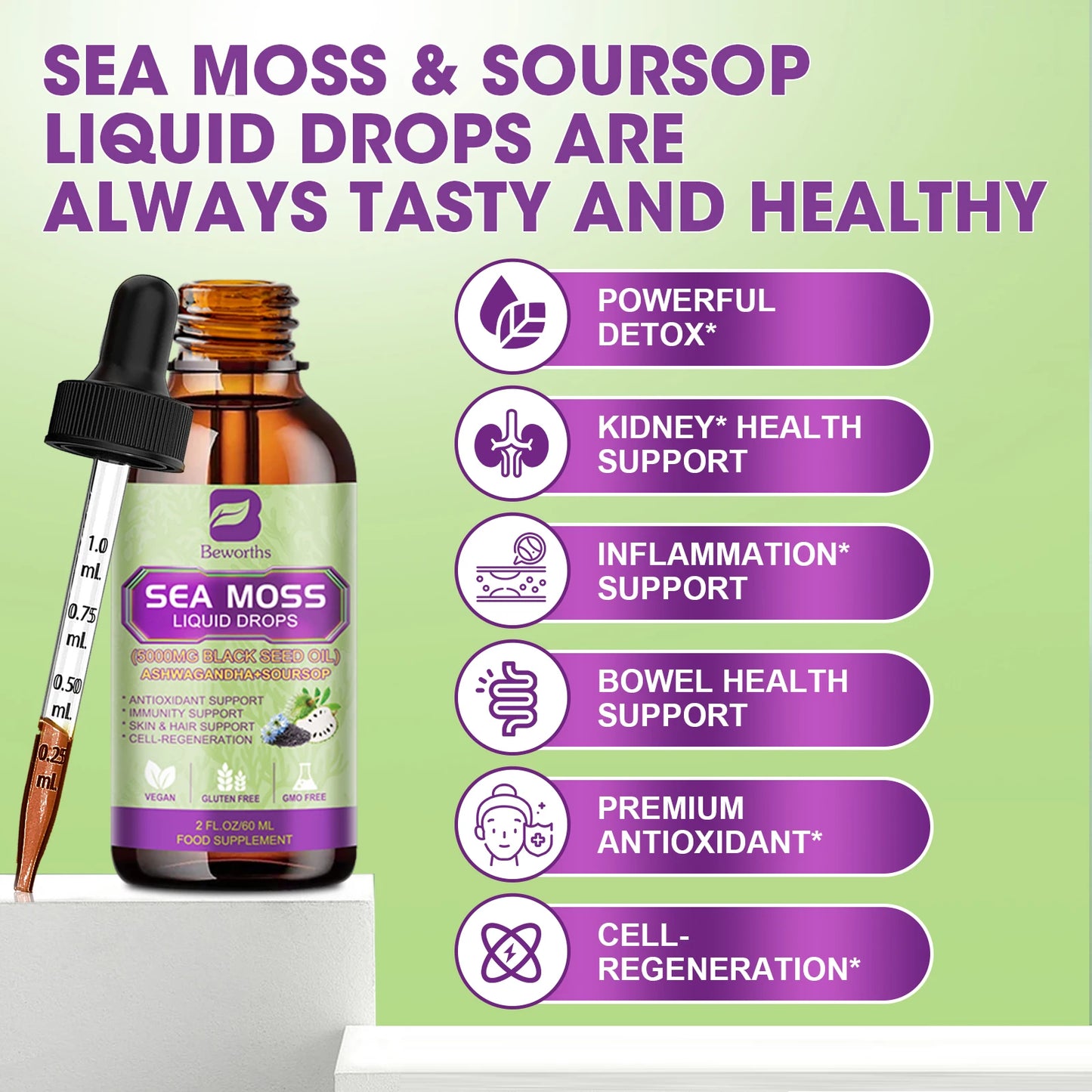 BEWORTHS Sea MOSS& Soursop